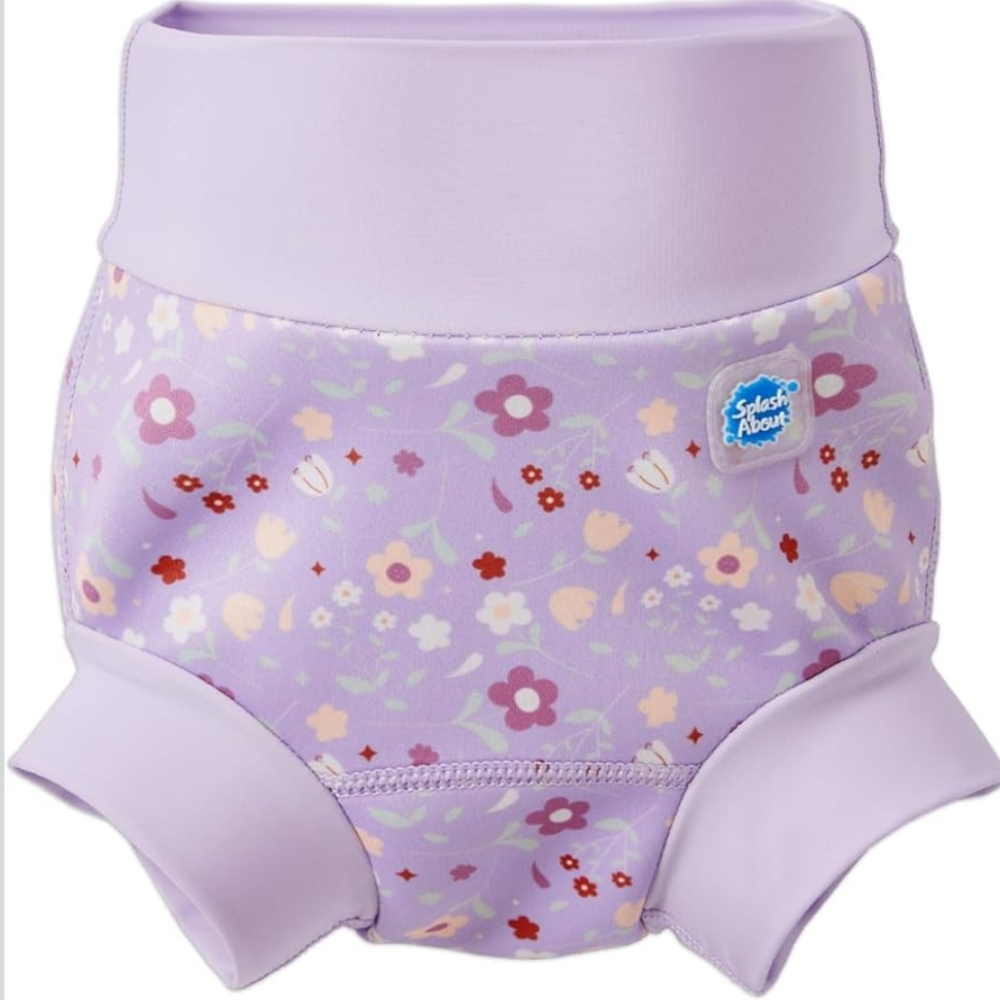 Splash About Lilac Floral Kids Swim Nappy